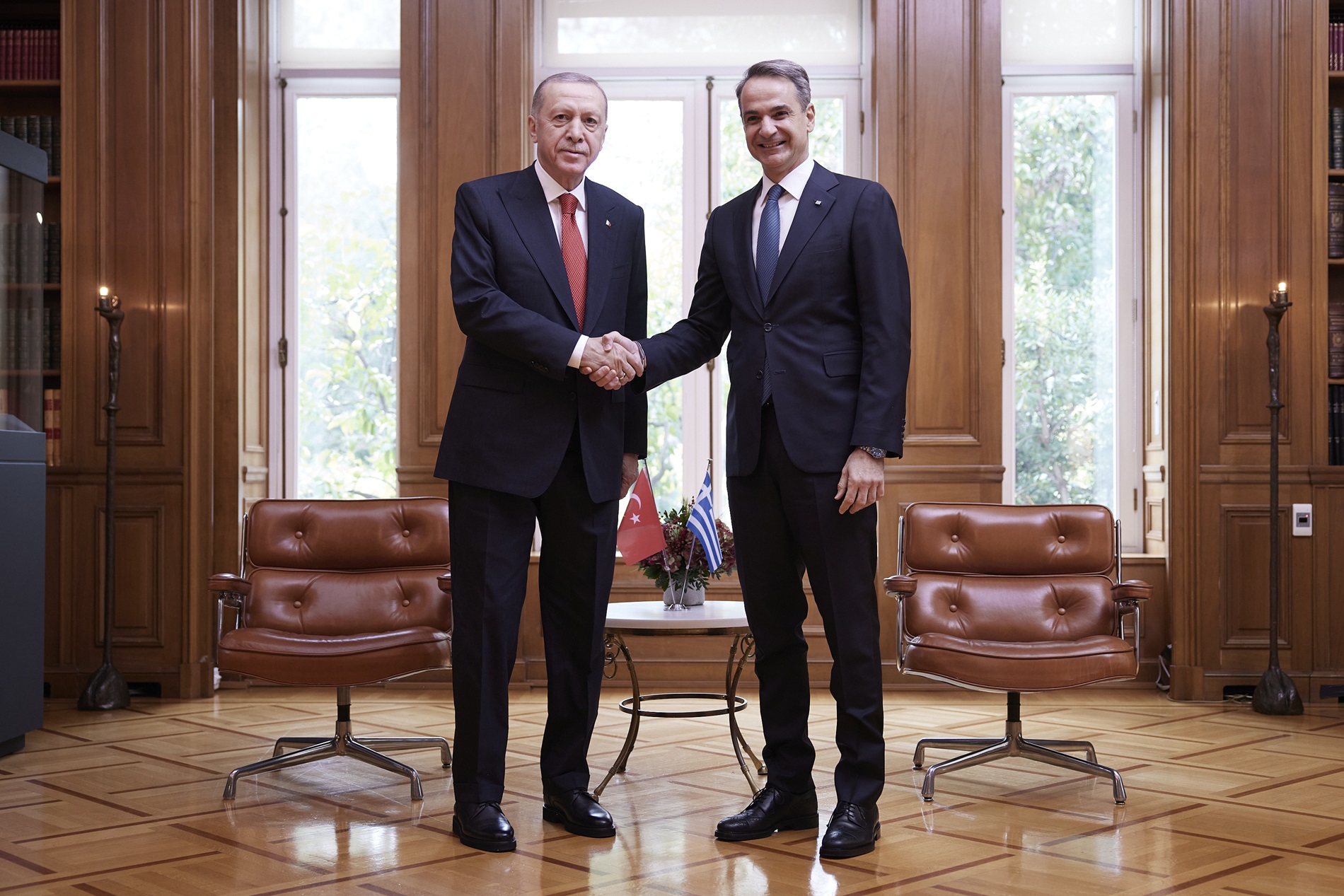 Διαφωνία για το κυπριακό, κατέγραψαν Μητσοτάκης- Ερντογάν