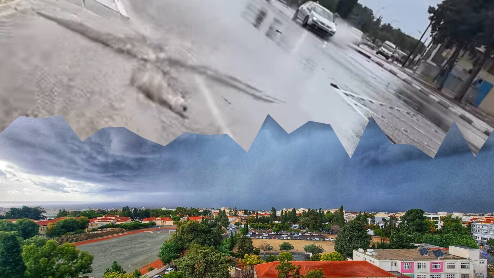 ΒΙΝΤΕΟ: Έντονη βροχόπτωση και πλημμυρισμένοι δρόμοι στην Πάφο