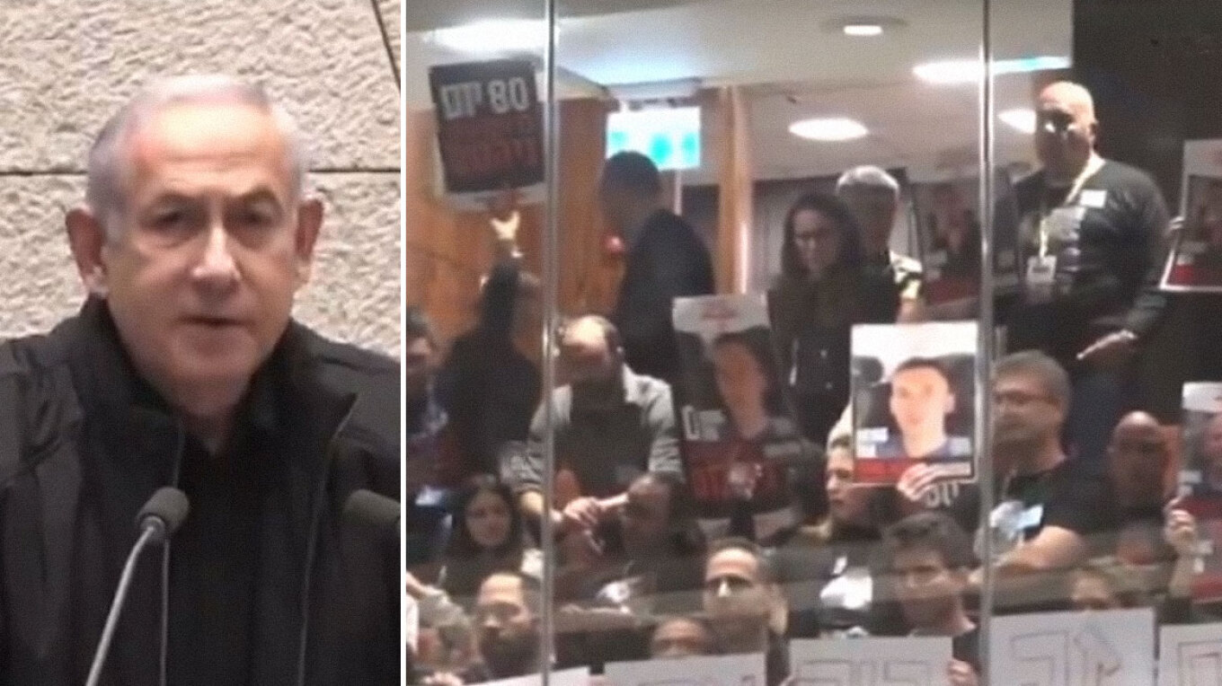 Συγγενείς ομήρων αποδοκίμασαν τον Νετανιάχου στο κοινοβούλιο