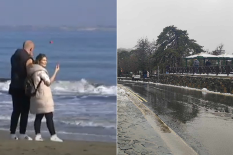 Μια Κύπρος, δύο κόσμοι: Άλλοι πήγαν στα χιόνια κι άλλοι στη θάλασσα (ΒΙΝΤΕΟ)