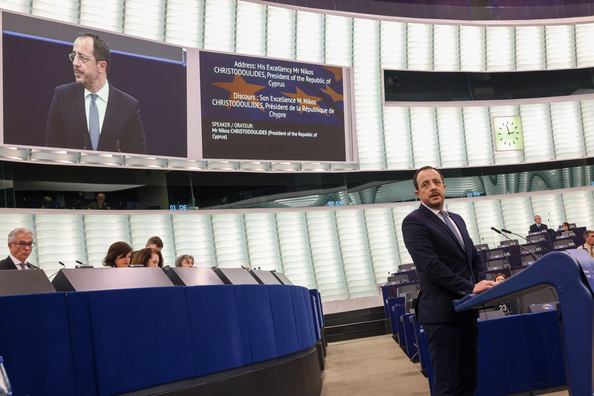 Δέσμευση Χριστοδουλίδη από Στρασβούργο για ΔΔΟ με πολιτική ισότητα (ΒΙΝΤΕΟ)