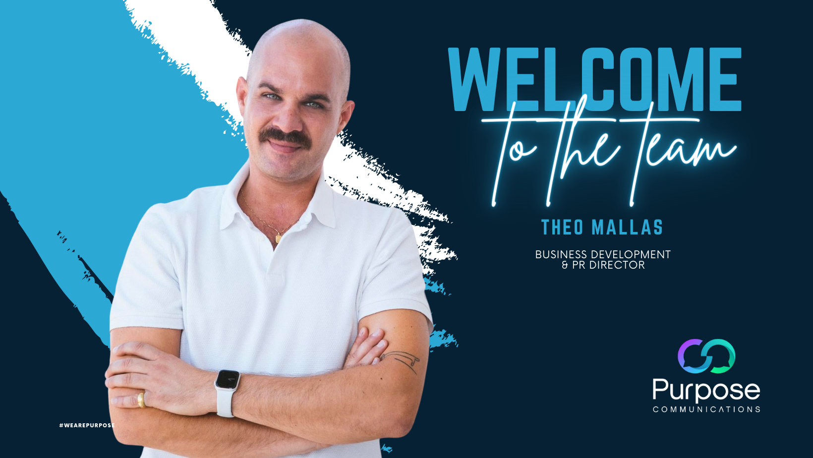 Η Purpose Communications καλωσορίζει τον Theo Μάλλα στην ομάδα της