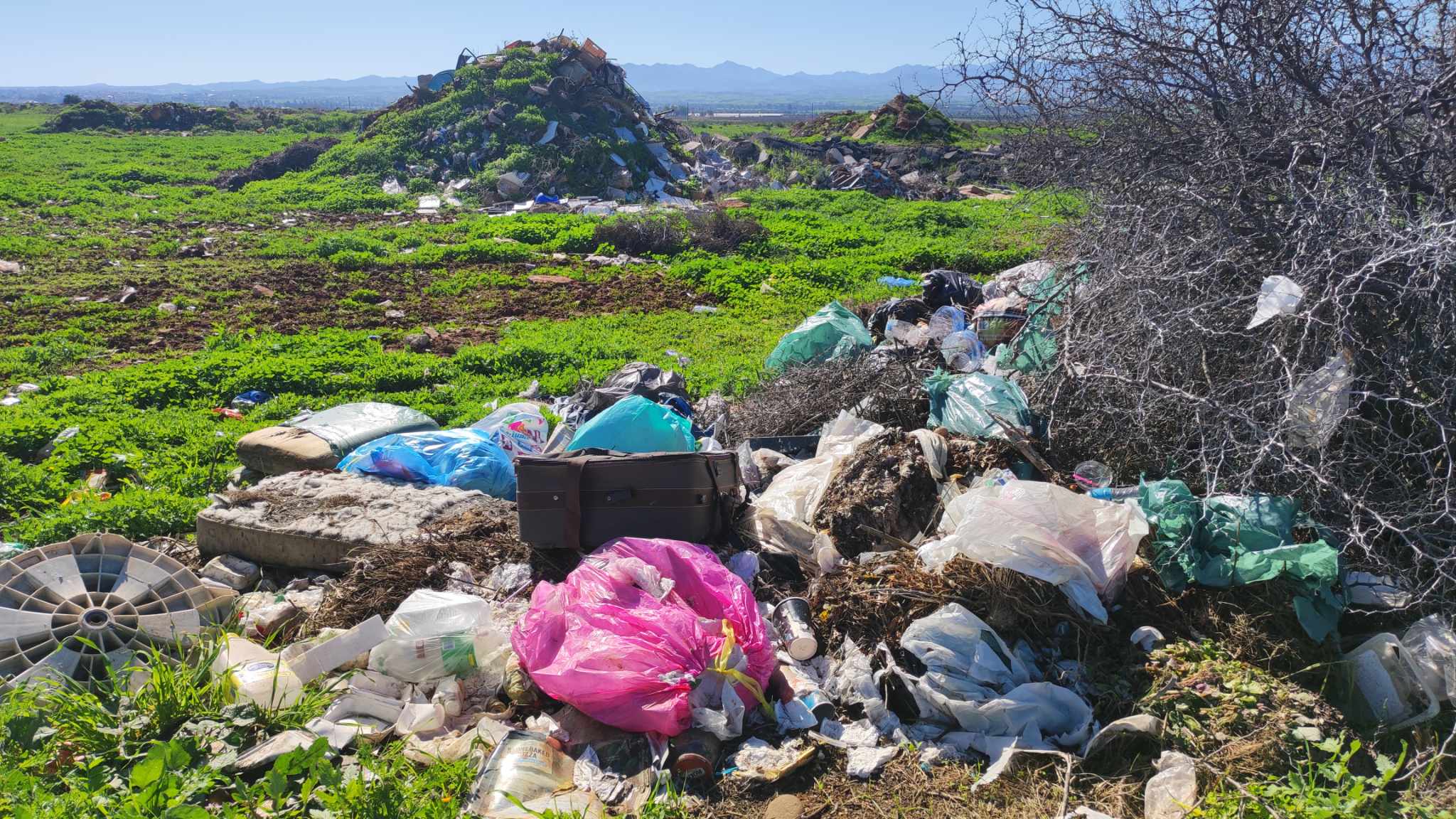 ΒΙΝΤΕΟ: Απέραντος σκουπιδότοπος στην Κοκκινοτριμιθιά, κοντά στο Πράσινο Σημείο