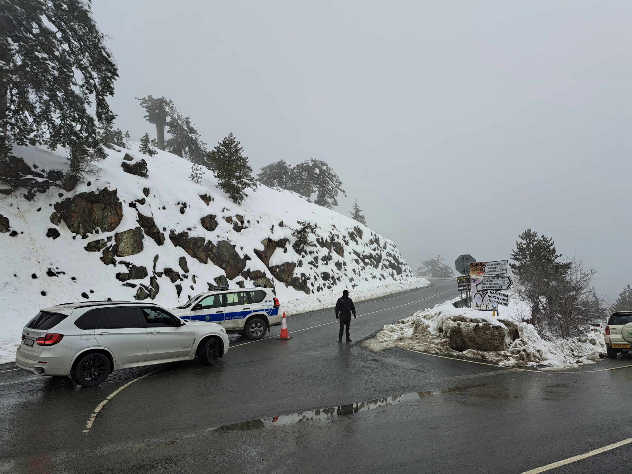 Κυκλοφοριακό κομφούζιο στο Τρόοδος, ελεγχόμενη η κίνηση