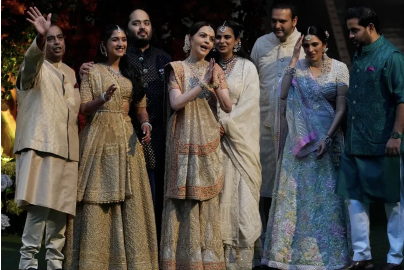 Ο γάμος του γιου του πλουσιότερου άνδρα της Ινδίας