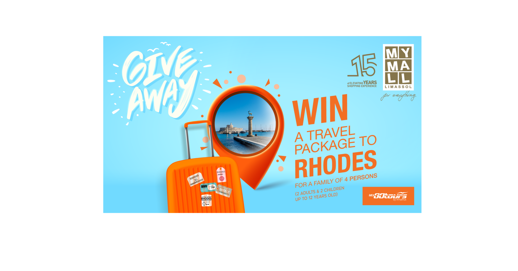 Το MYMALL Limassol μαζί με την Let’s Go Tours by Amathus σας ταξιδεύουν στη Ρόδο