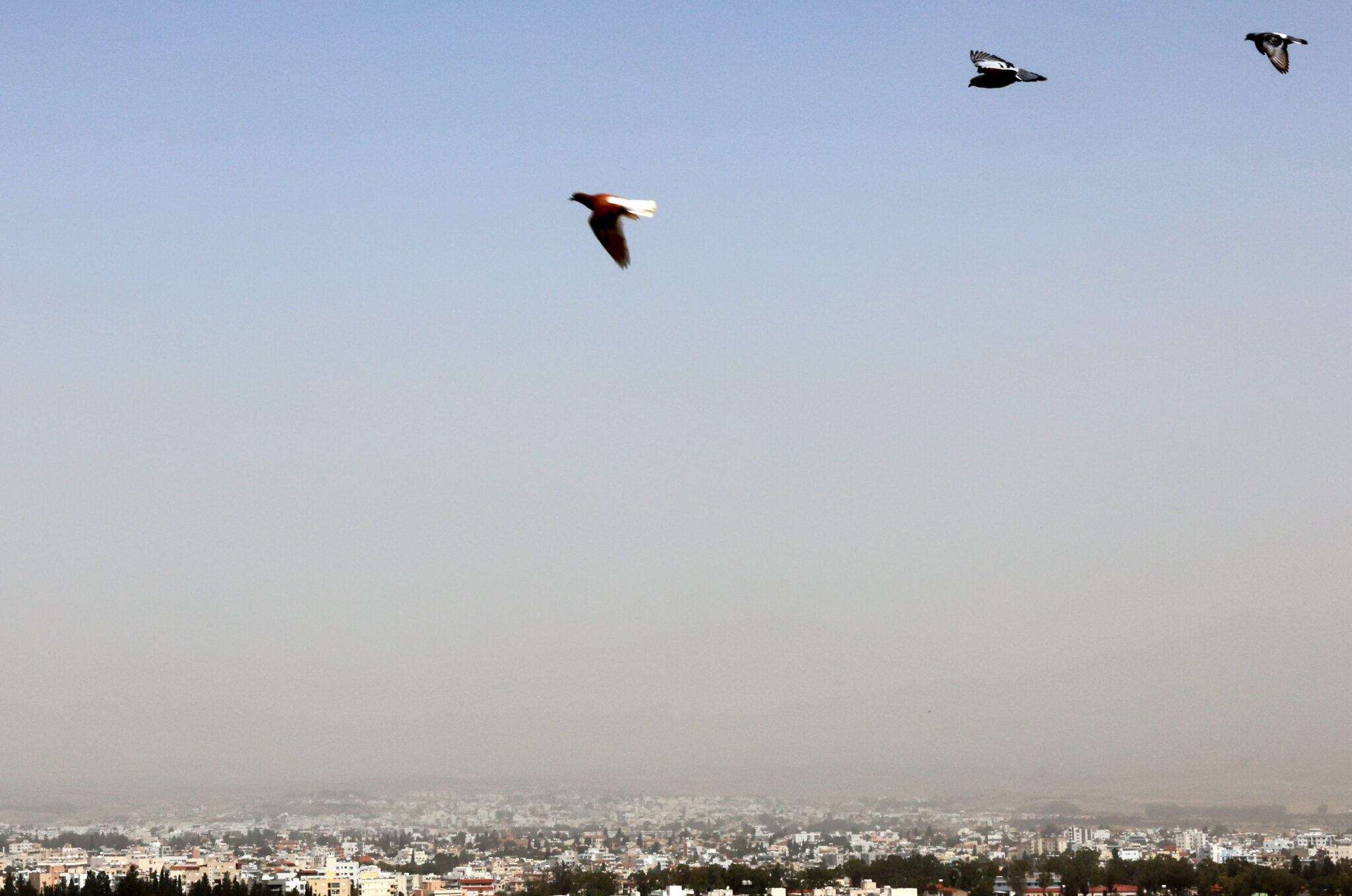 Θερμή αέρια μάζα, σκόνη στην ατμόσφαιρα και το θερμόμετρο στους 37
