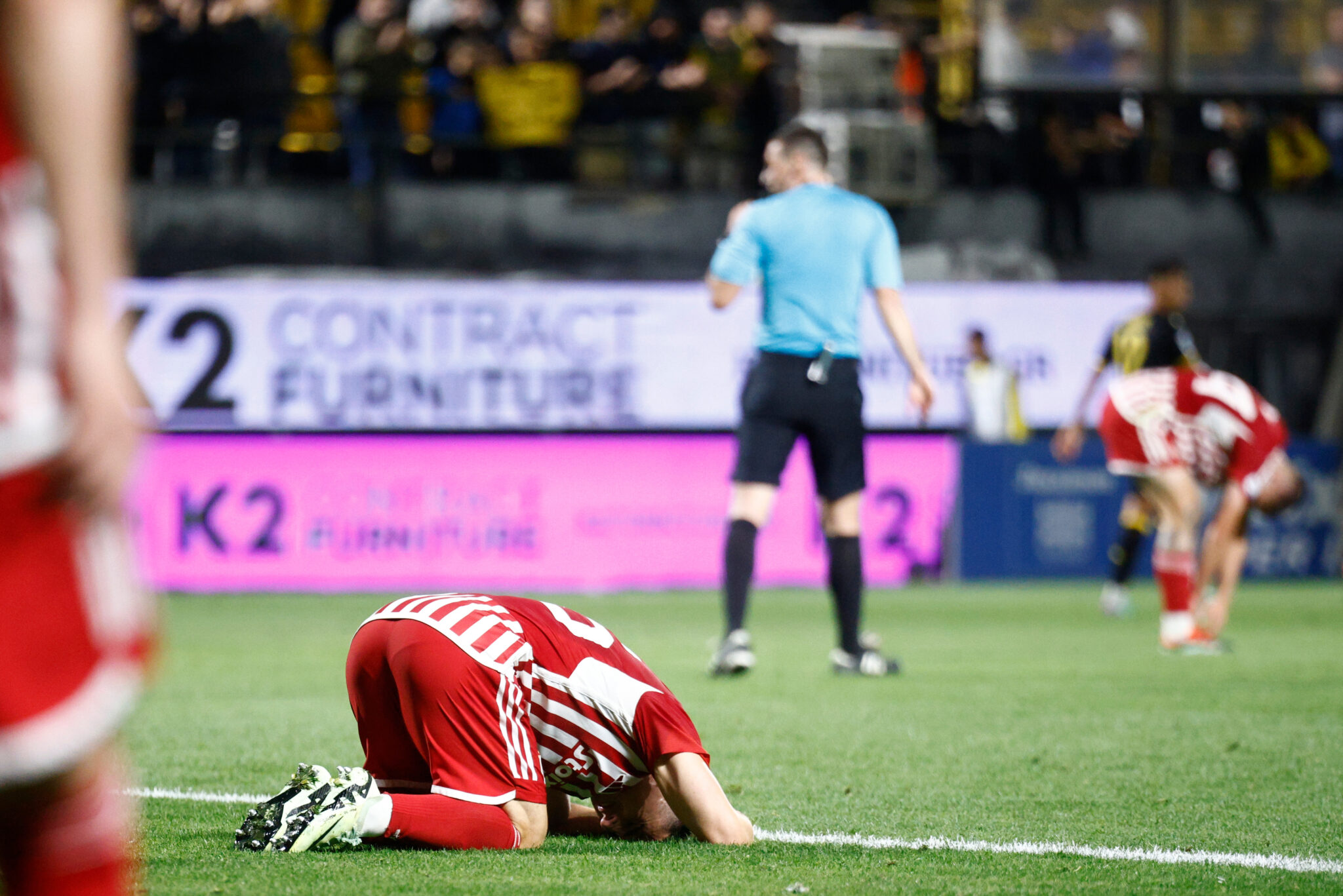 Κατήφεια στον Ολυμπικαό για την ισοπαλία, φουλ ροτέισον με Λαμία