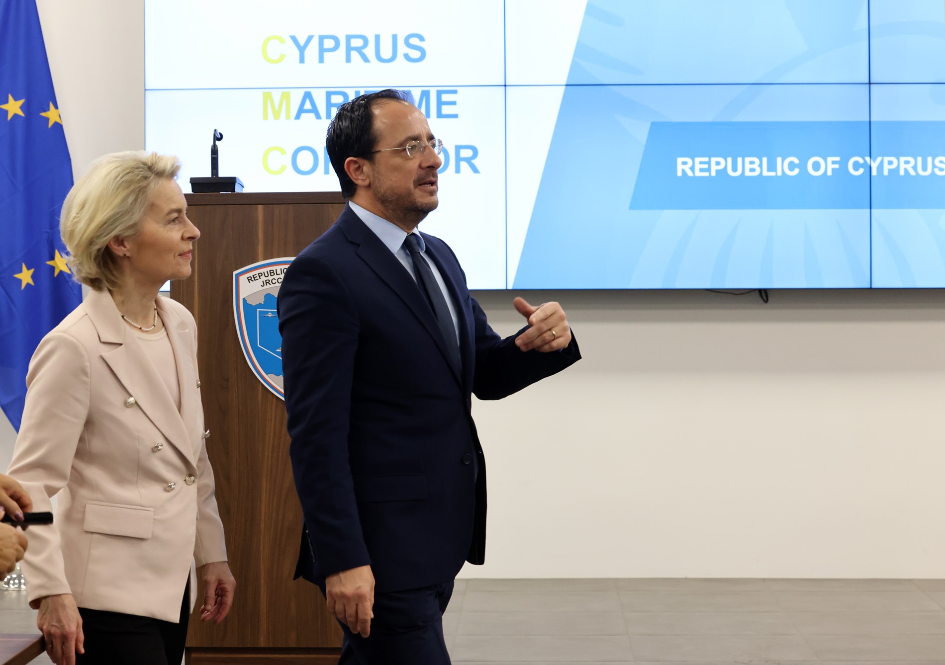 Χριστοδουλίδης και φον ντερ Λάιεν συμφώνησαν να επισκεφθούν μαζί τον Λίβανο