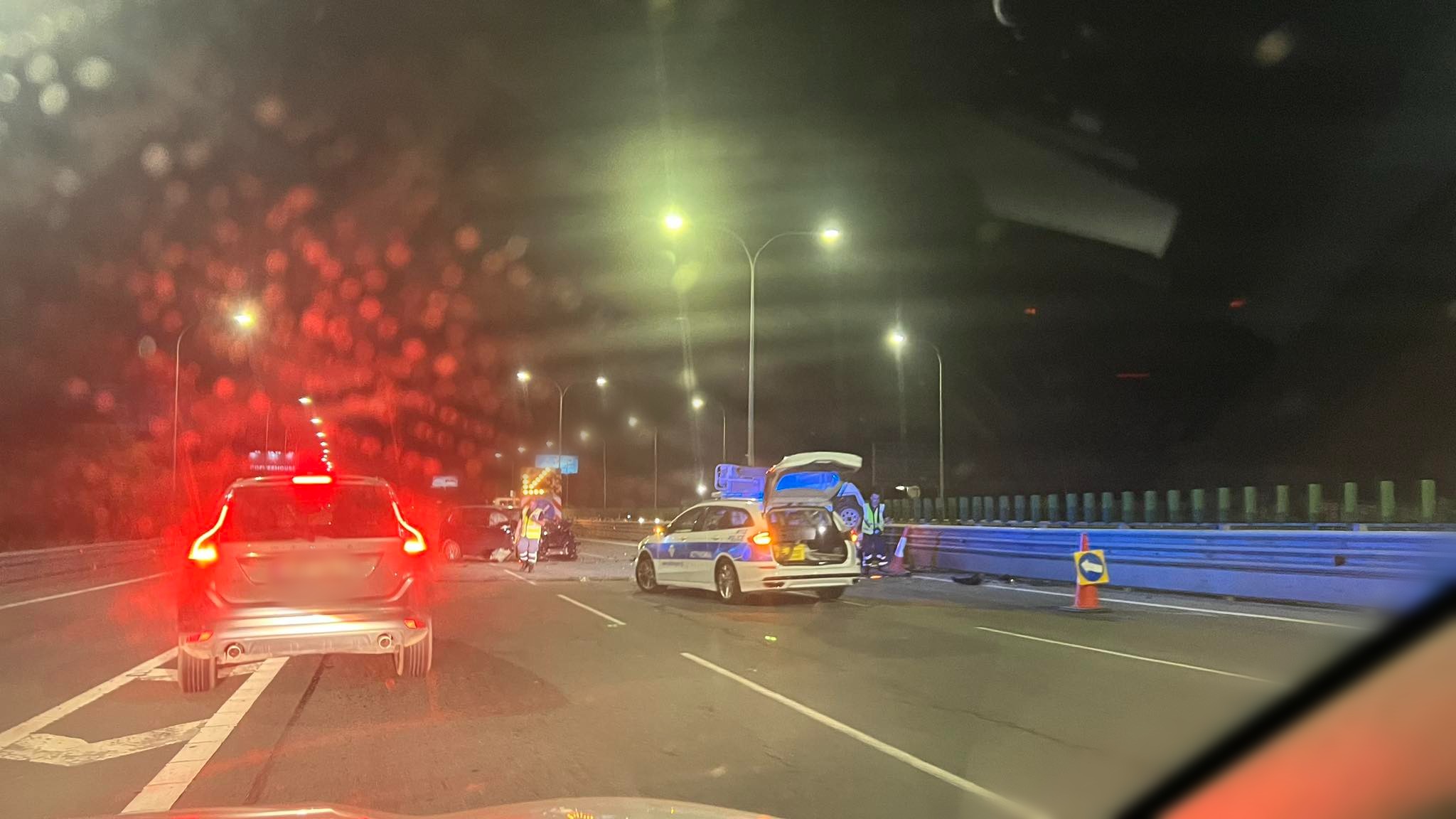 ΦΩΤΟ: Κυκλοφοριακή συμφόρηση λόγω τροχαίου στο ύψος του Πέρα Χωριού