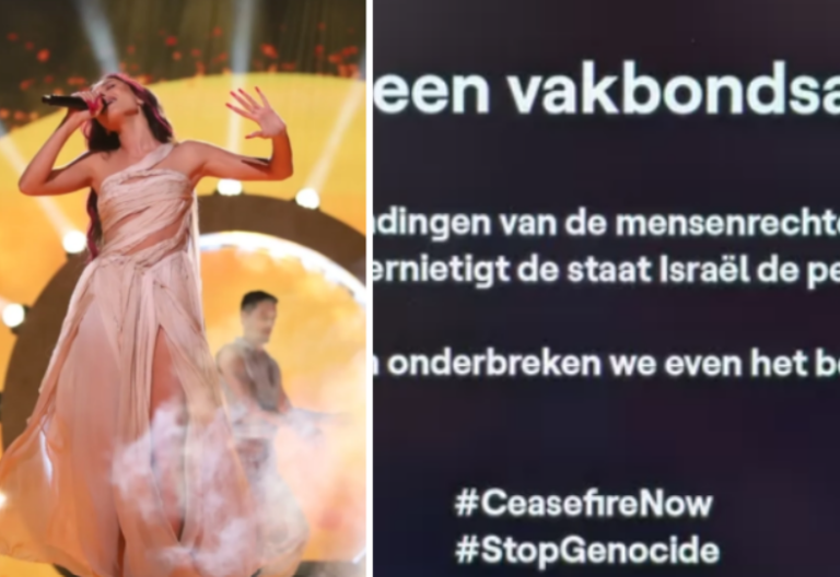 Το Βέλγιο διέκοψε την εμφάνιση του Ισραήλ για να δείξει αντιπολεμικό μήνυμα