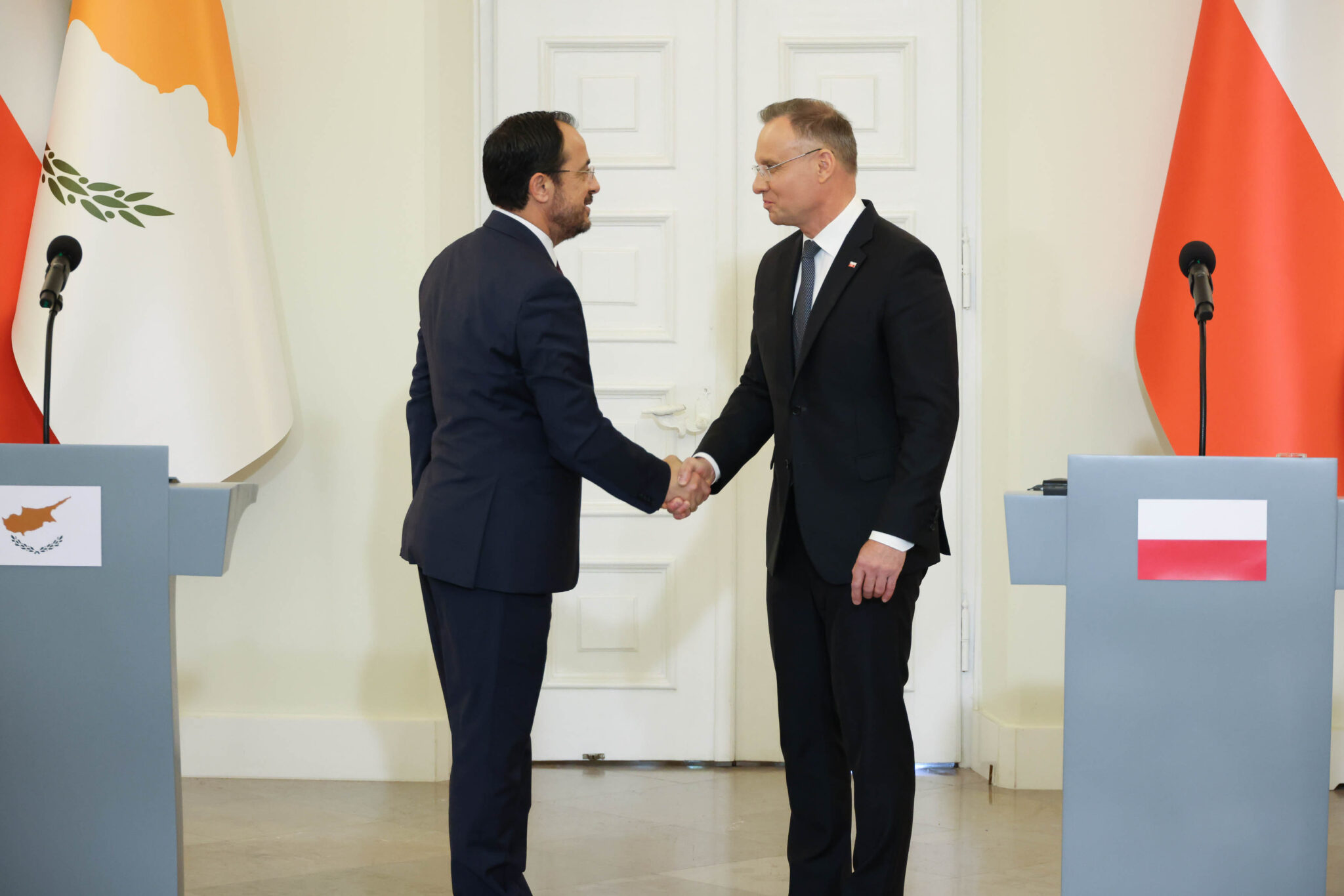 Χριστοδουλίδης – Duda: Συμφώνησαν στην περαιτέρω ενδυνάμωση διμερούς συνεργασίας