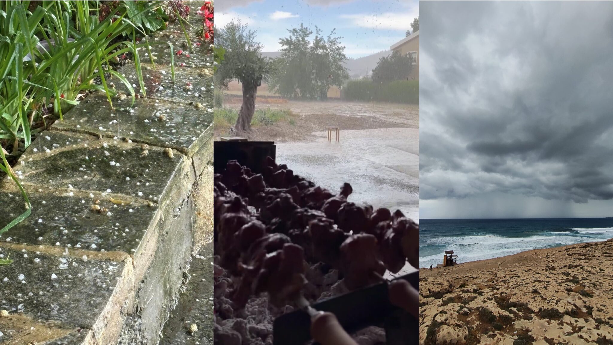 BINTEO:Χαλάζι, συννεφιά και σούβλες ακόμα κι υπό βροχή και κίτρινη προειδοποίηση