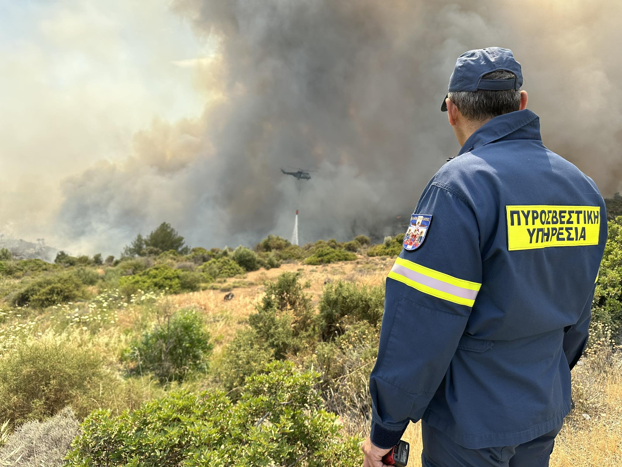 Έκαψε ακατοίκητο υποστατικό, αμπέλια και δέντρα η μεγάλη πυρκαγιά στην Τίμη