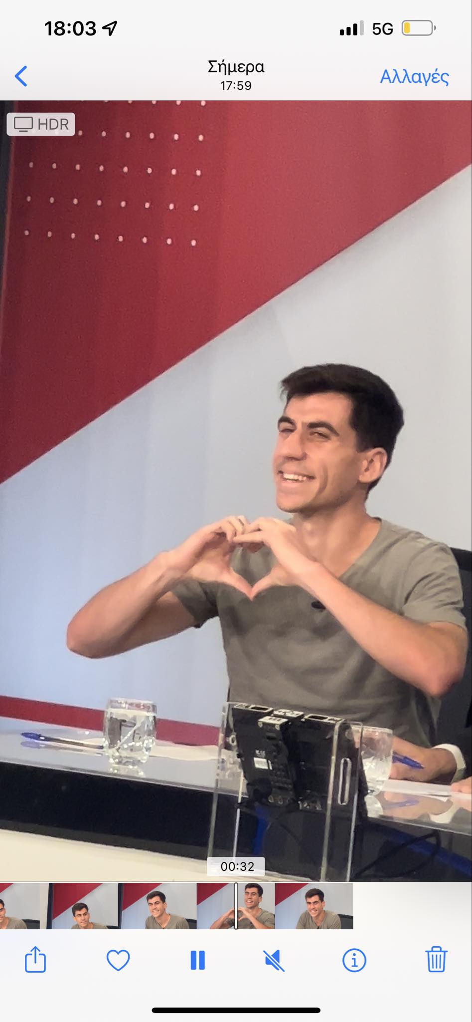 H πρώτη αντίδραση του Φειδία στην ανακοίνωση των exit polls (ΒΙΝΤΕΟ)