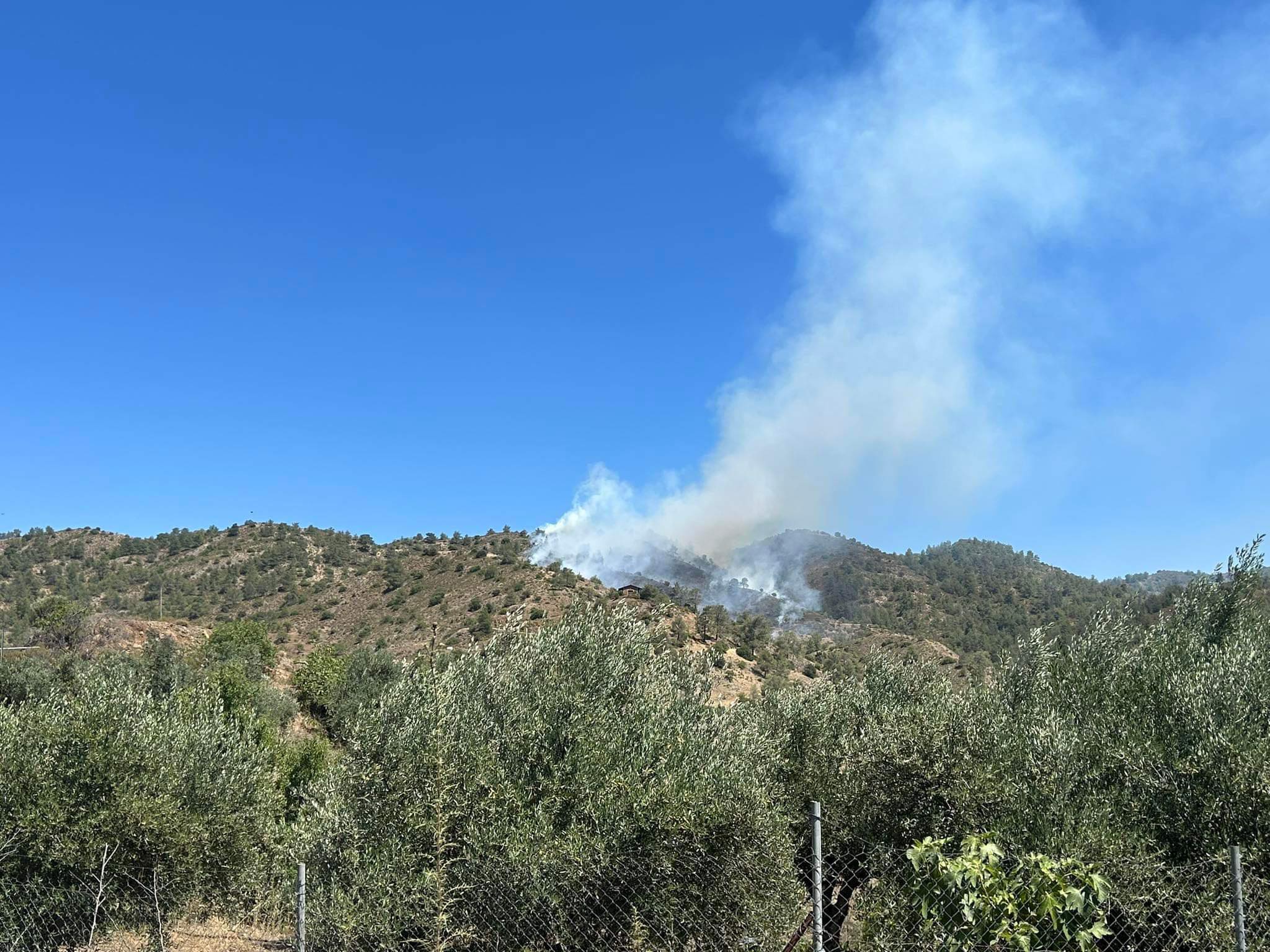 Από εδάφους και αέρος συνεχίζεται η μάχη με τις φλόγες σε Γούρρι και Ξυλιάτο