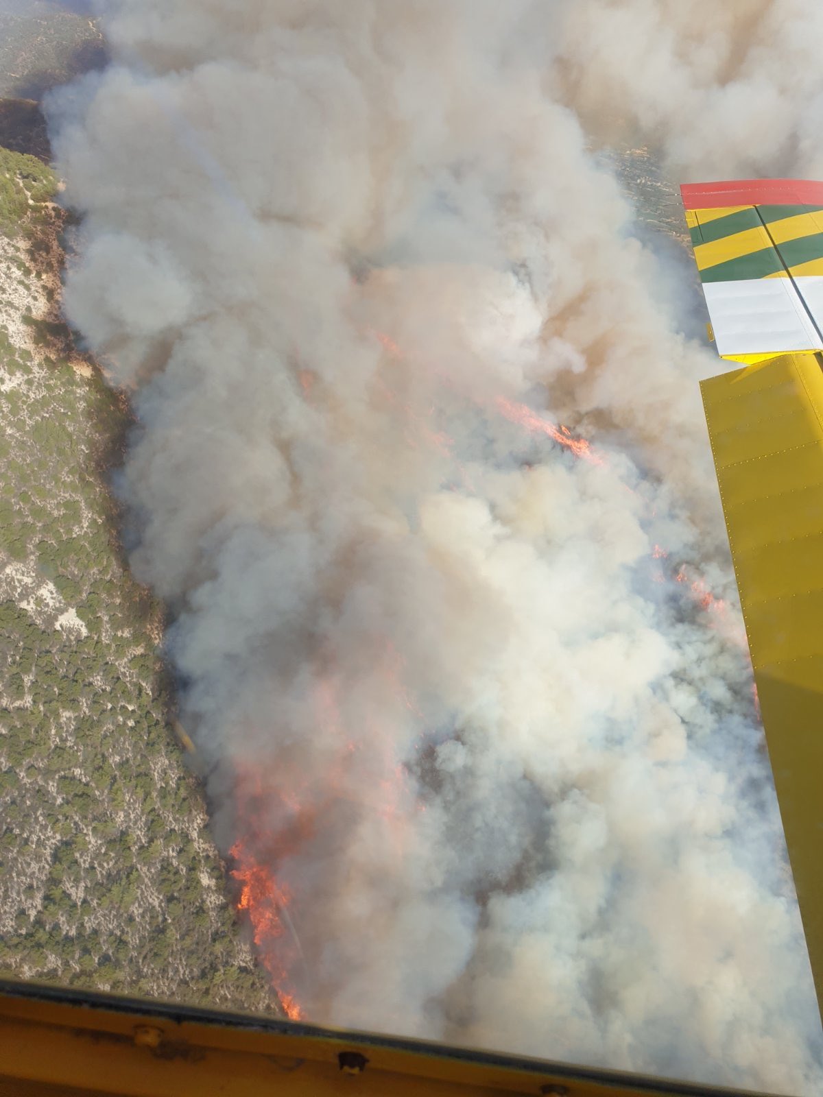 Σοβαρή αναζωπύρωση στην Ανώγυρα (ΦΩΤΟ)