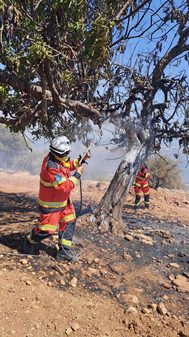 Καλύτερη η εικόνα στην Ανώγυρα,  δεν υπάρχει ενεργό μέτωπο (ΦΩΤΟ)