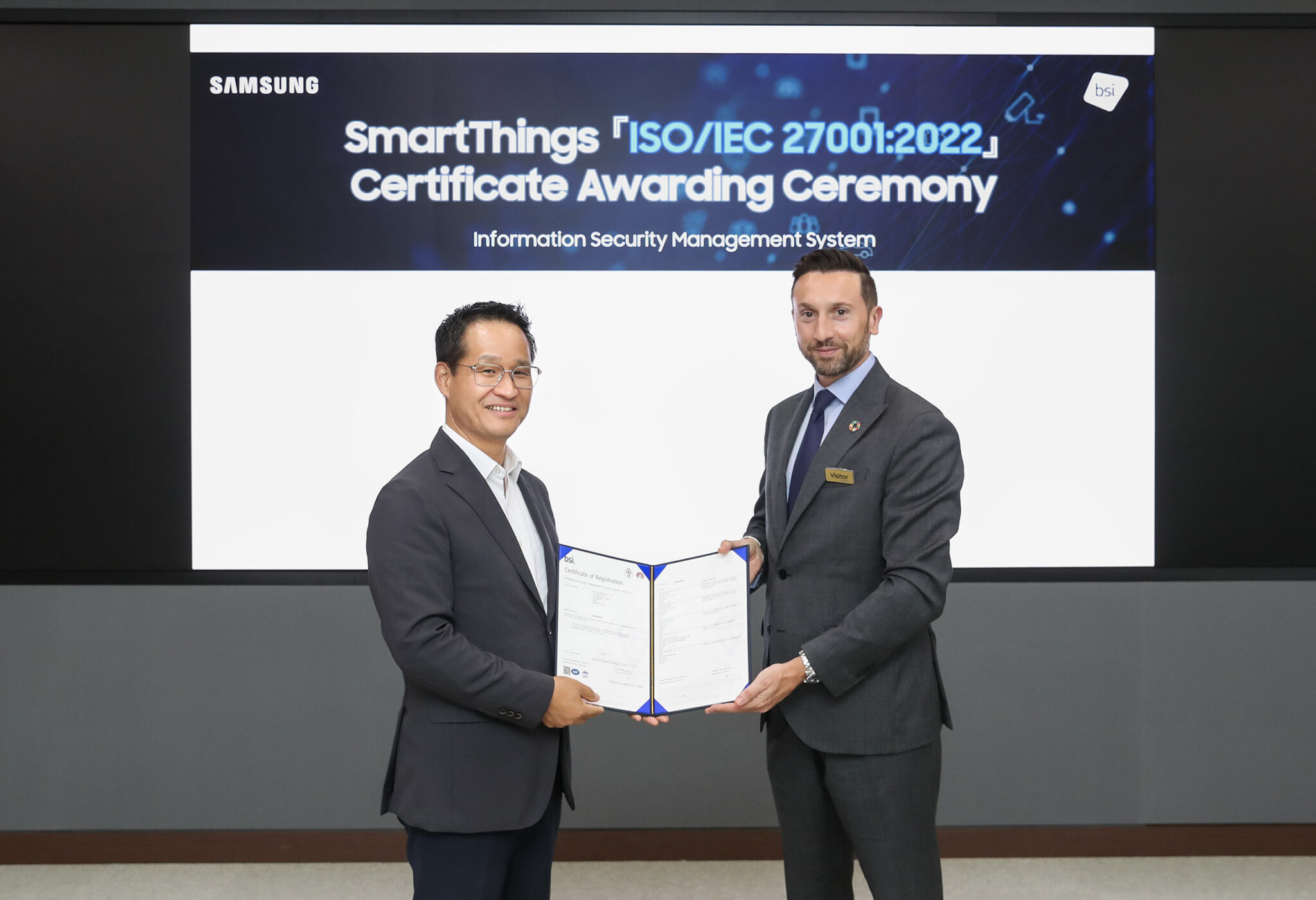 Η Samsung Electronics έλαβε την πιστοποίηση ISO 27001 για το SmartThings