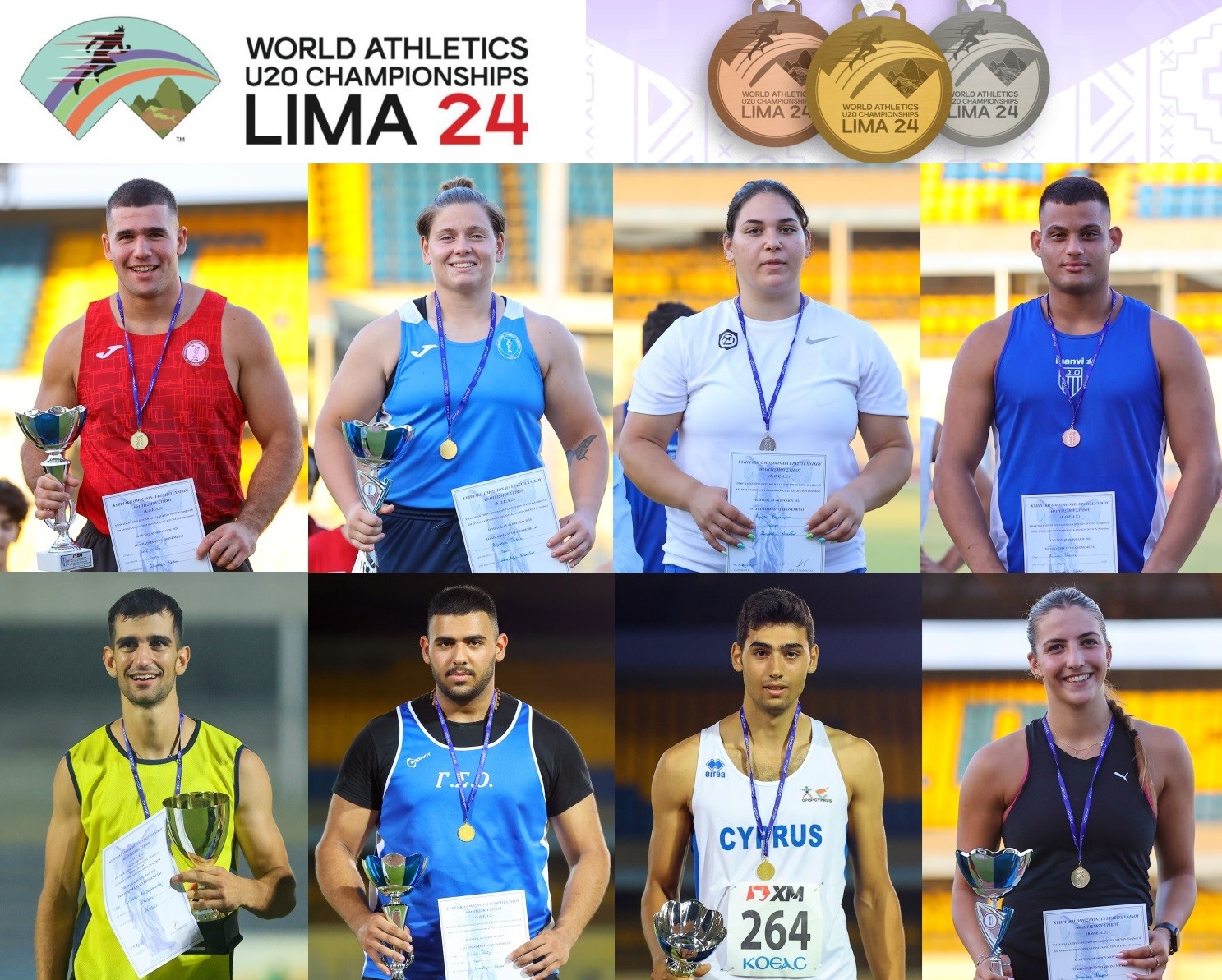 Με οκτώ συμμετοχές στο Παγκόσμιο Πρωτάθλημα Κ20