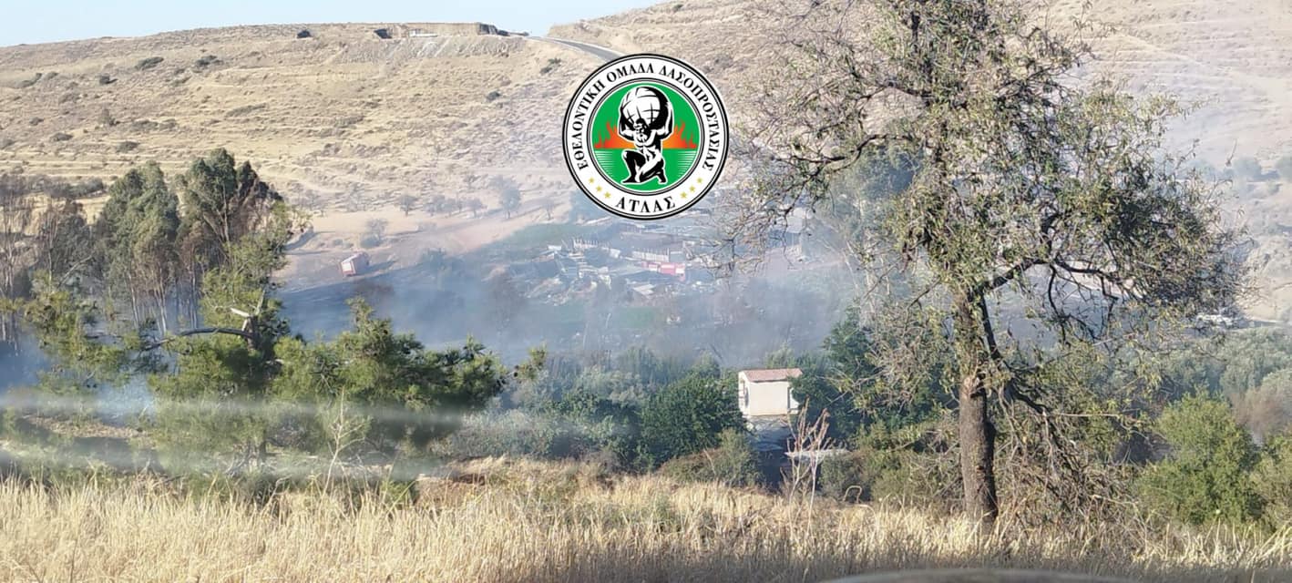 Οριοθετήθηκε η πυρκαγιά κοντά στη Βυζακιά, γίνονται τελικές κατασβέσεις