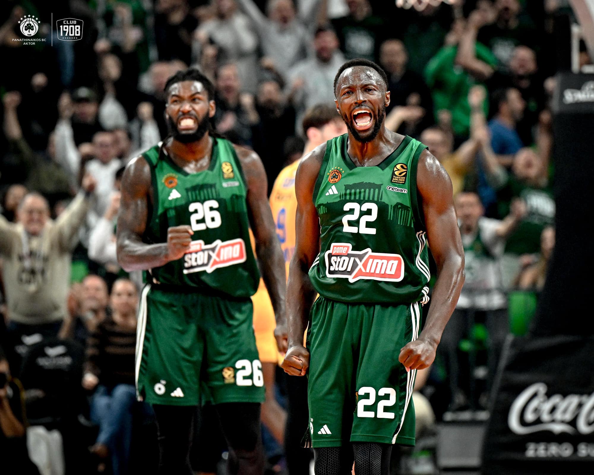 Euroleague: Στη δεύτερη θέση Παναθηναϊκός και Ολυμπιακός, προτελευταία η Παρτιζάν