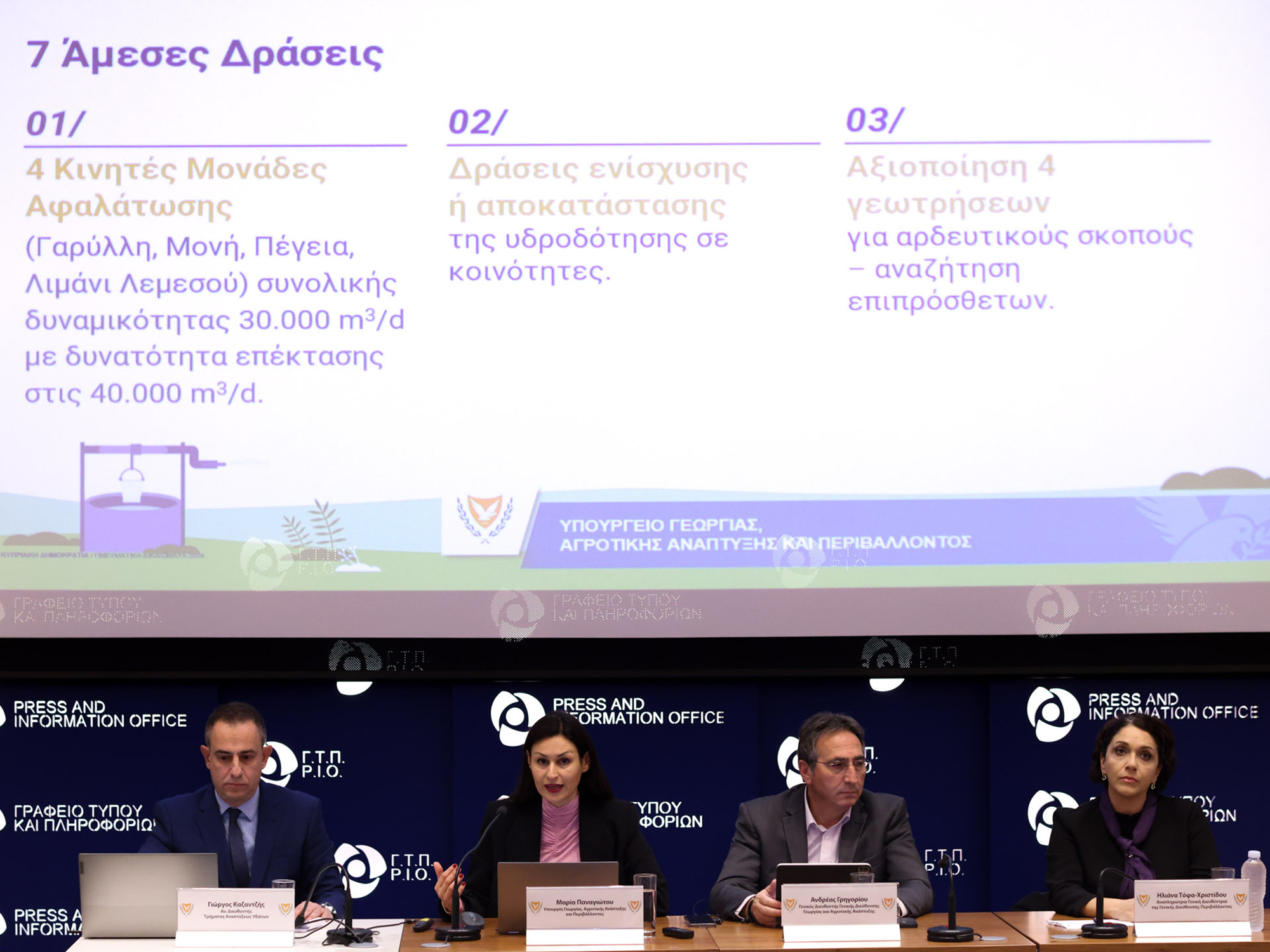 Υπ. Γεωργίας: Υπερδιπλάσια παραγωγή νερού από μονάδες αφαλάτωσης αρχές επόμενης δεκαετίας