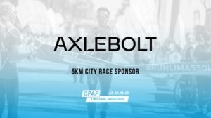 Η Axlebolt Επίσημος Χορηγός του Αγώνα 5KM City Race στον ΟΠΑΠ Μαραθώνιο Λεμεσού