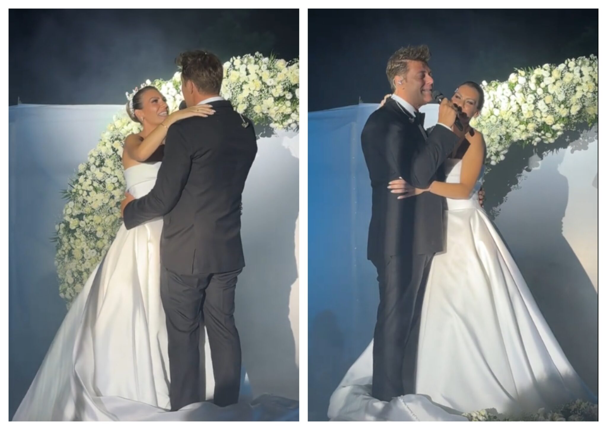 Χρήστος Χολίδης: Συγκίνησε τραγουδώντας στη σύζυγό του στη γαμήλια δεξίωση (ΒΙΝΤΕΟ)