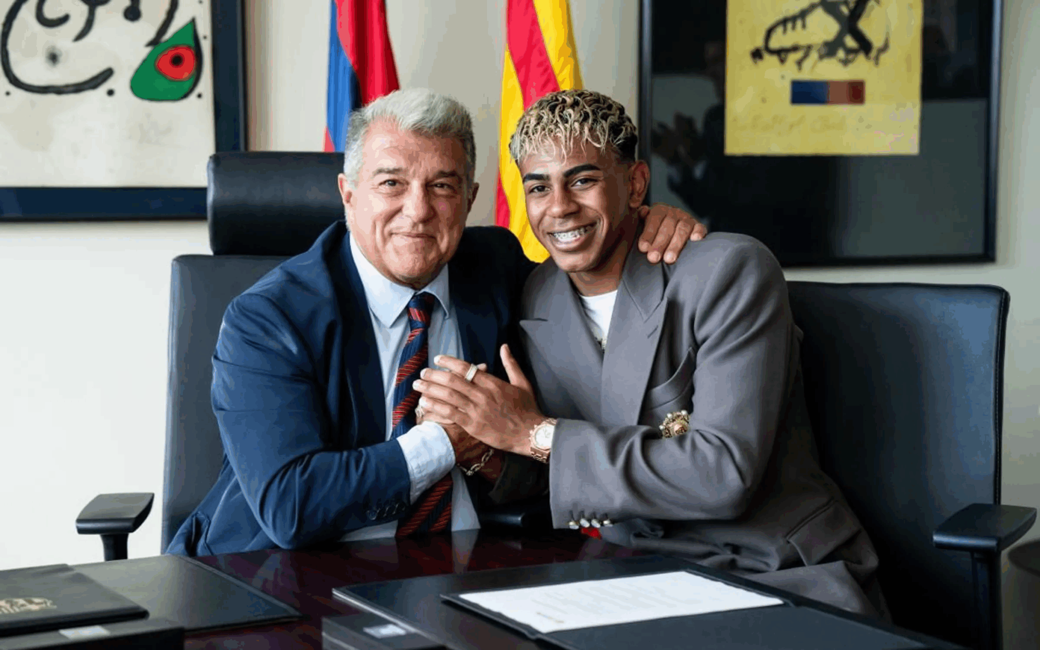 Λαπόρτα: «Είχαμε τεράστιες προτάσεις αλλά δεν θέλαμε να πουλήσουμε τον Γιαμάλ»