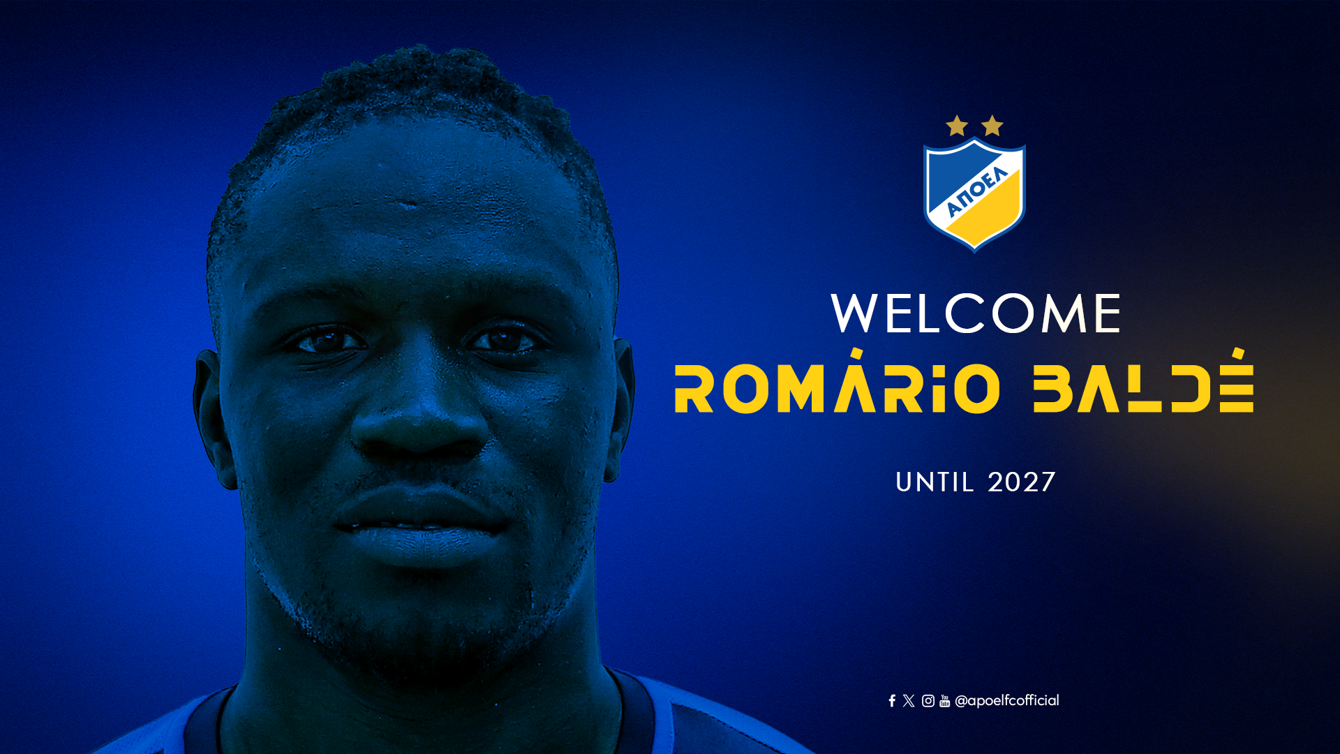 Επίσημο: Ρομάριο Μπαλντέ διετίας στον ΑΠΟΕΛ