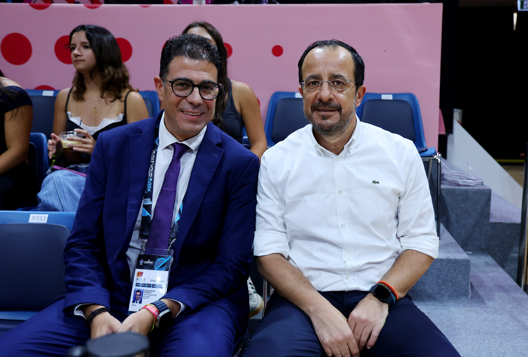 Ο Πρόεδρος της Δημοκρατίας, κ. Νίκος Χριστοδουλίδης παρευρέθηκε στην εναρκτήρια ημέρα του FIBA EuroBasket 2025