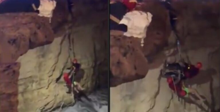 Βίντεο που κόβει την ανάσα από την επιχείρηση διάσωσης στις θαλασσινές σπηλιές
