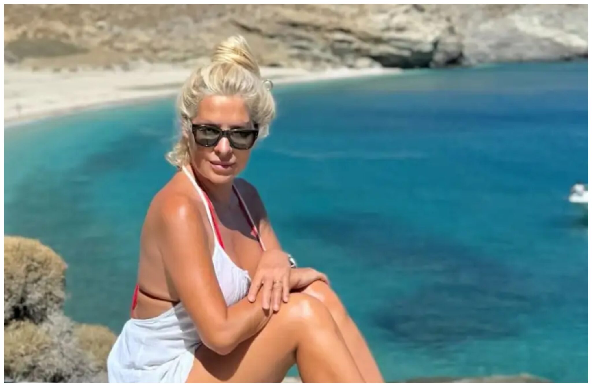 Μενεγάκη: Ανέμελες στιγμές στην Άνδρο – Τα φιλιά με τον Ματέο & οι πόζες που «έριξαν» το Instagram