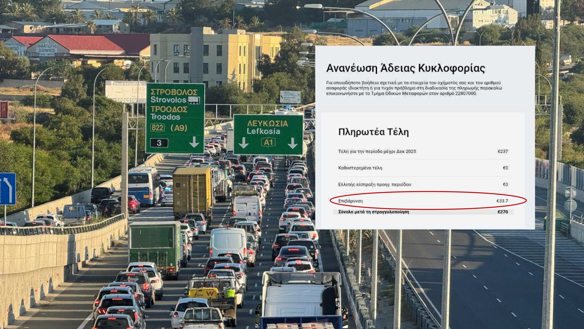 Πλήρωσαν άδεια κυκλοφορίας, δεν περάστηκε, την ξαναπλήρωσαν και… χρεώθηκαν επιβάρυνση