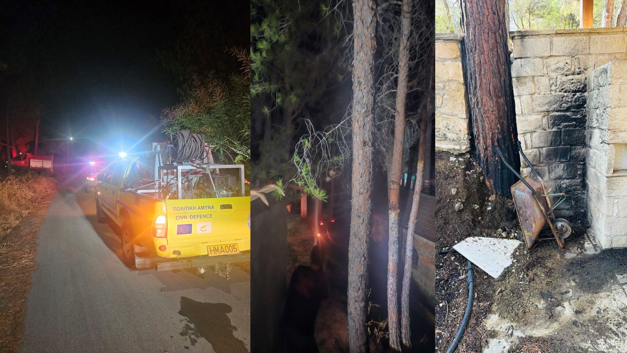 ΦΩΤΟ: Εθελοντές έσωσαν την υστάτη το Τρόοδος από νέο πύρινο εφιάλτη