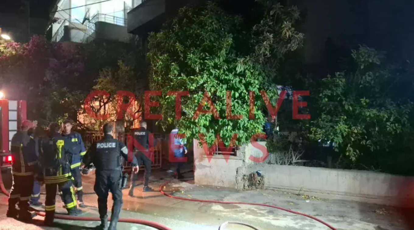 Μητέρα και γιος νεκροί από φωτιά σε διαμέρισμα στο Ηράκλειο, ένας είχε σακούλα στο κεφάλι