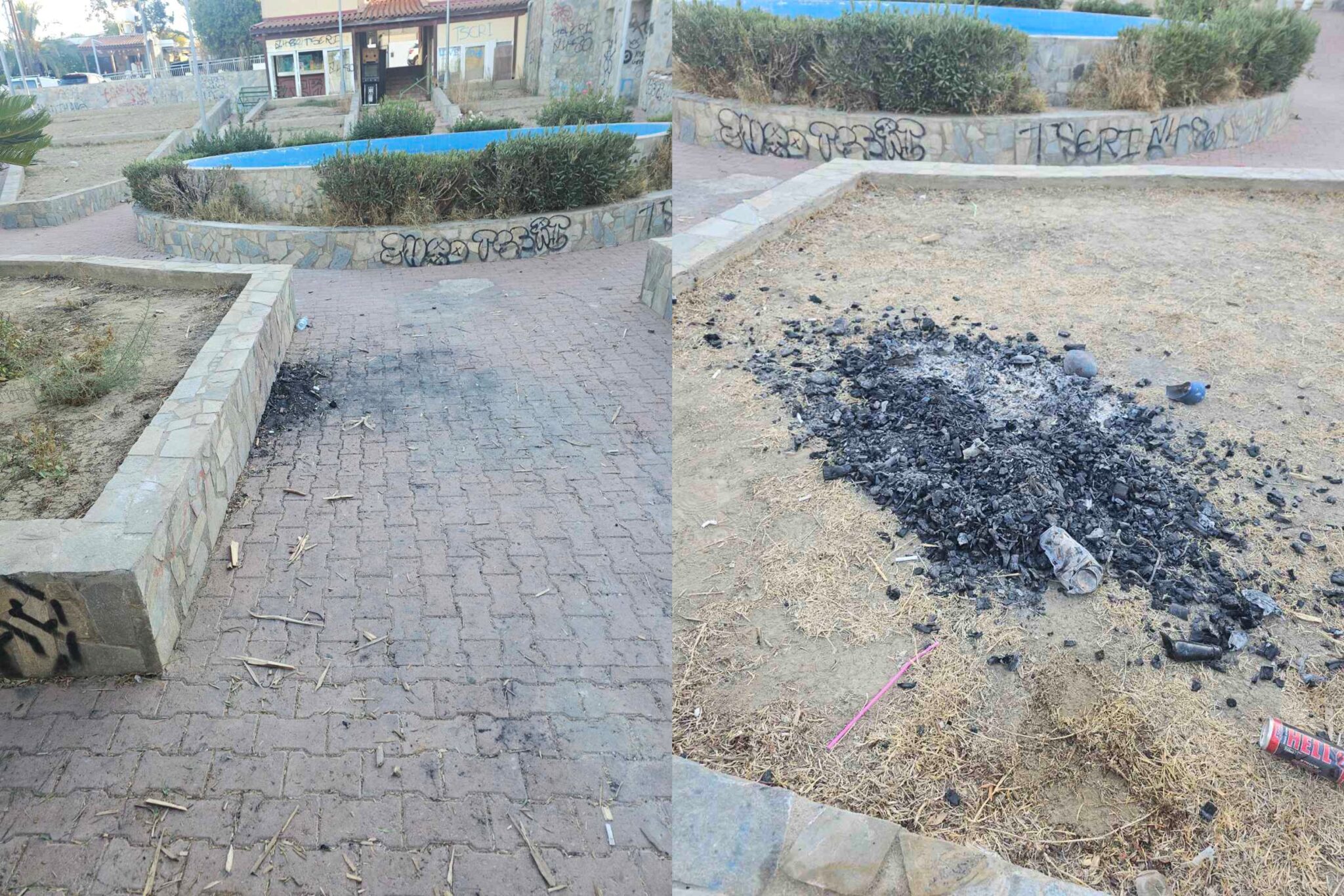 ΦΩΤΟ: Βανδάλισαν τέταρτη φορά μέσα σε ένα χρόνο πάρκο στο Τσέρι