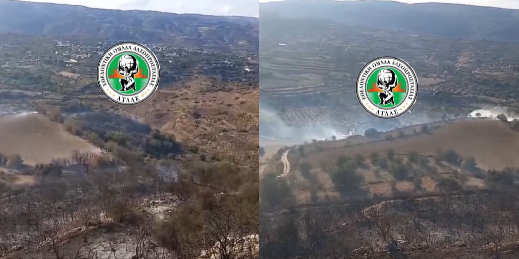 ΒΙΝΤΕΟ: Πυρκαγιά στην επαρχία Πάφου, στη μάχη και πτητικά μέσα