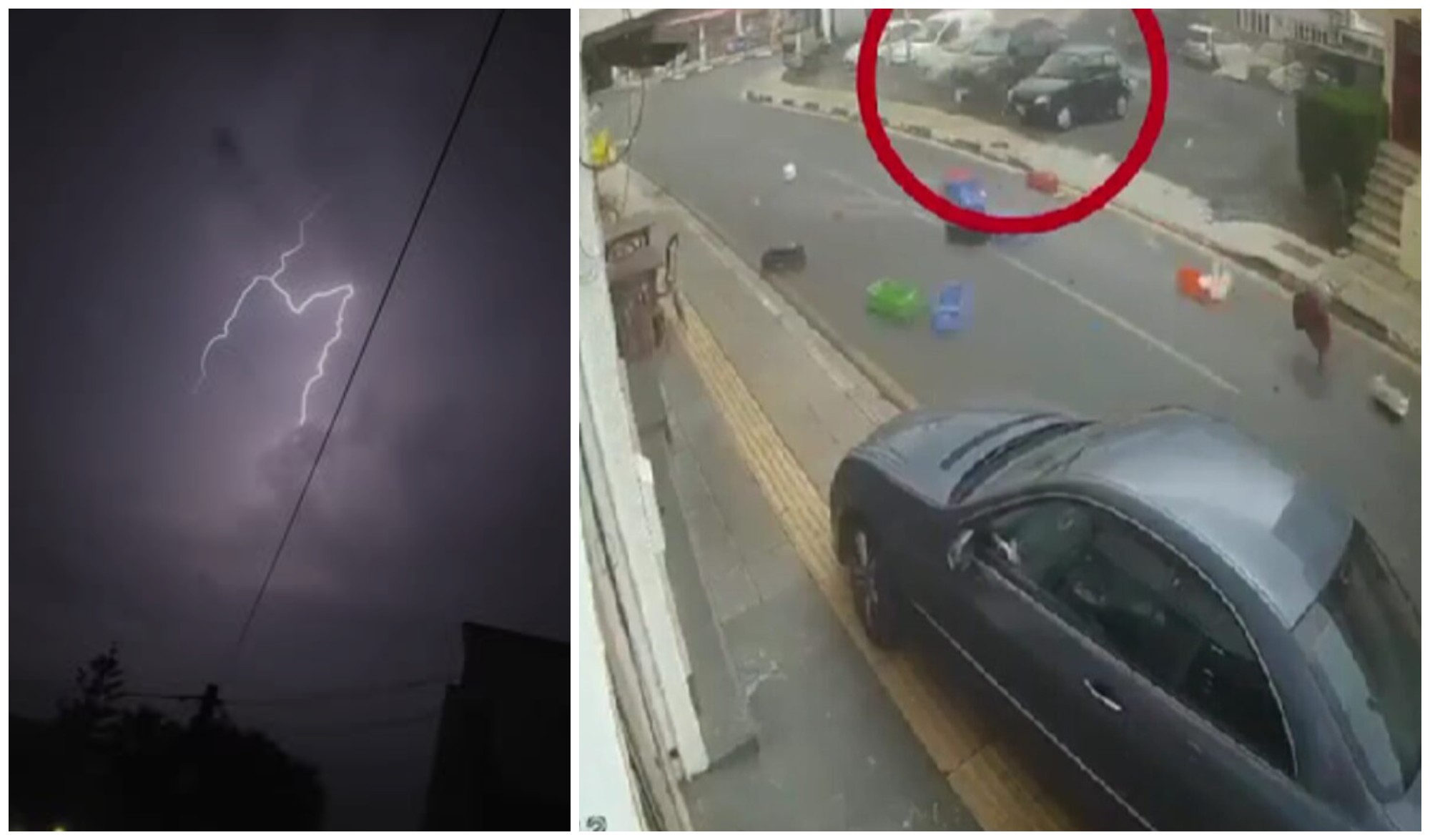 Σαρωτική κακοκαιρία: Από τον ανεμοστρόβιλο που σήκωσε μέχρι κι αυτοκίνητα έως κεραυνούς που «έβαλαν» φωτιές σε δέντρα