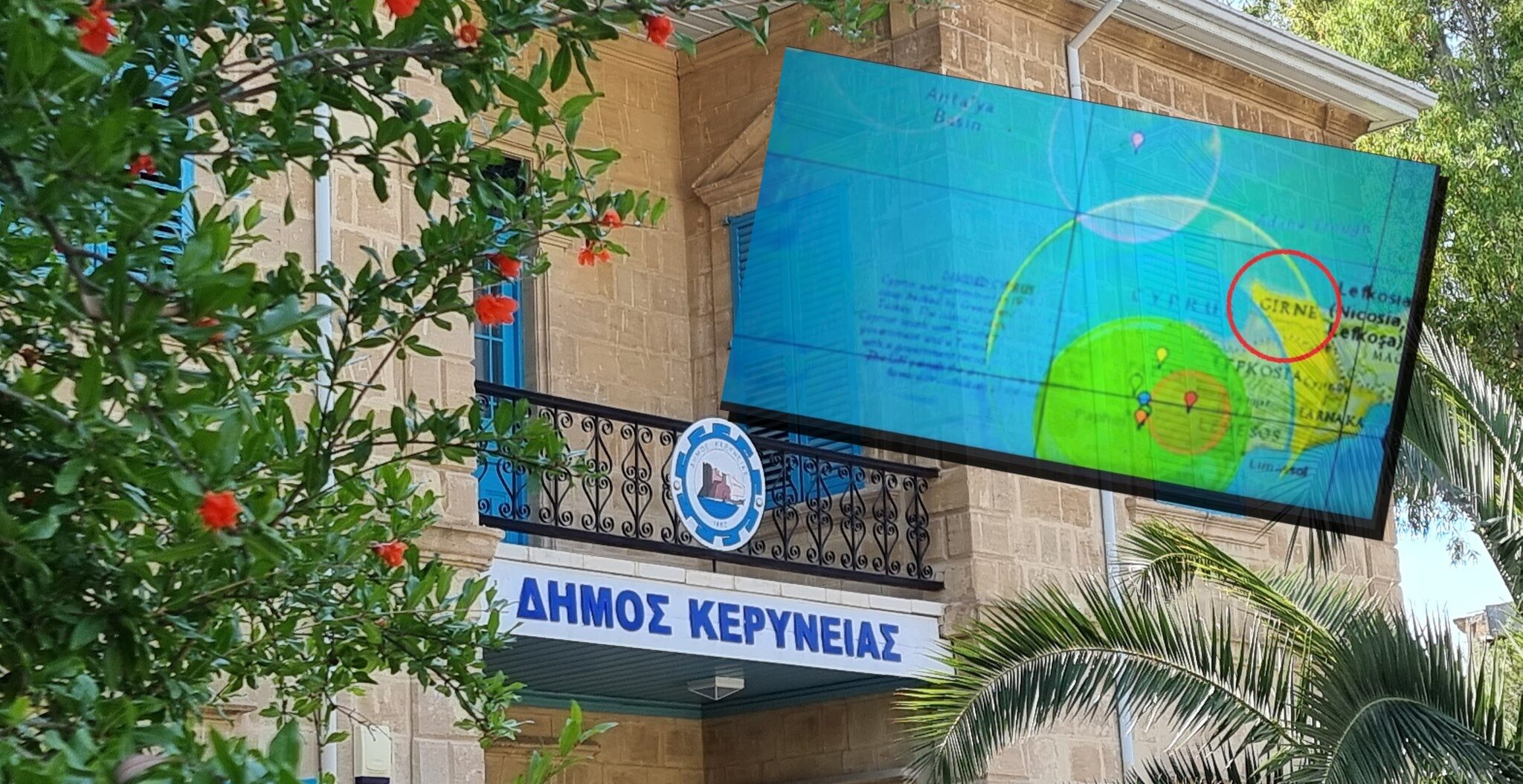Έξω φρενών ο Δήμος Κερύνειας: Έπαιξαν σε δελτίο ειδήσεων του ΡΙΚ χάρτη με την ονομασία «Girne»