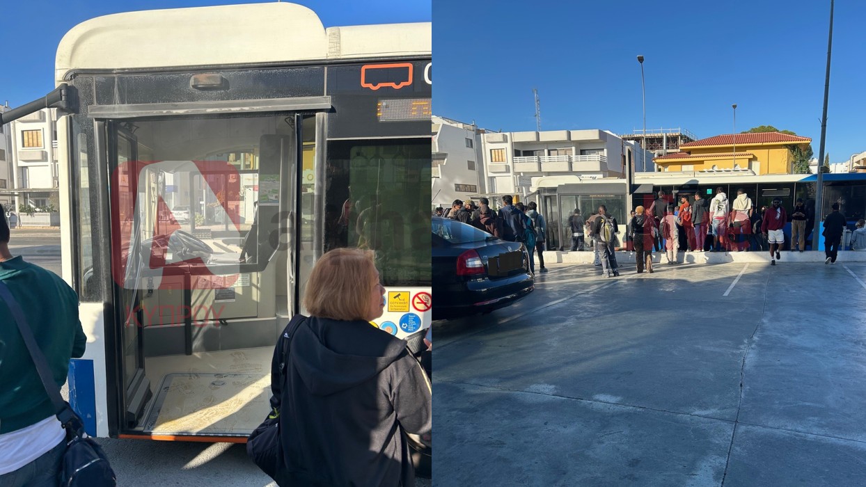 ΦΩΤΟ: Θρίλερ σε πρωινό δρομολόγιο λεωφορείου στη Λευκωσία, γέμισε καπνούς η καμπίνα