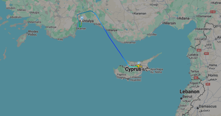 Τουρκικό αεροσκάφος πέταξε πάνω από τις ελεύθερες περιοχές