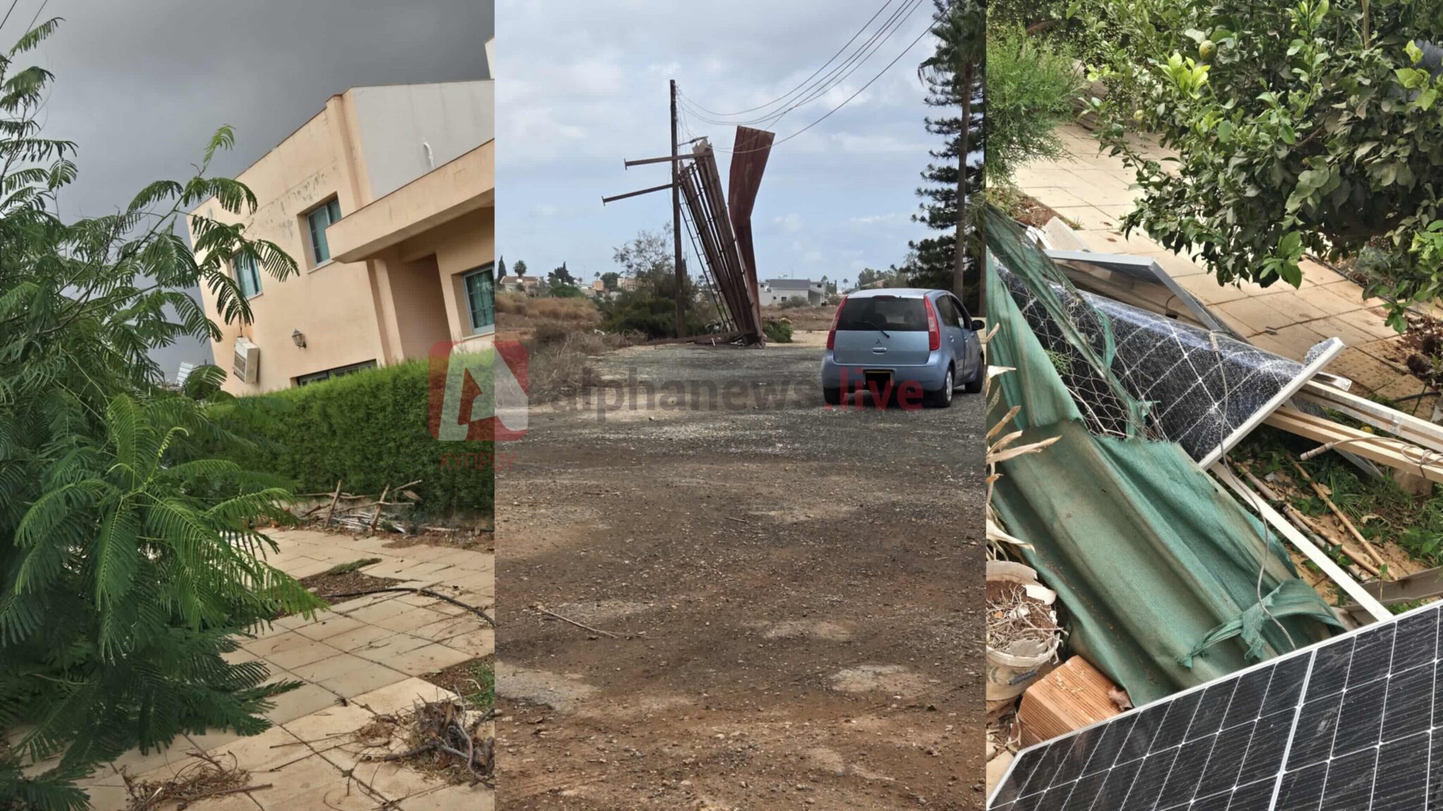 Στιγμές τρόμου στο Αυγόρου: Καταστροφικός ανεμοστρόβιλος «χτύπησε» το χωριό, ζημιές σε δεκάδες υποστατικά