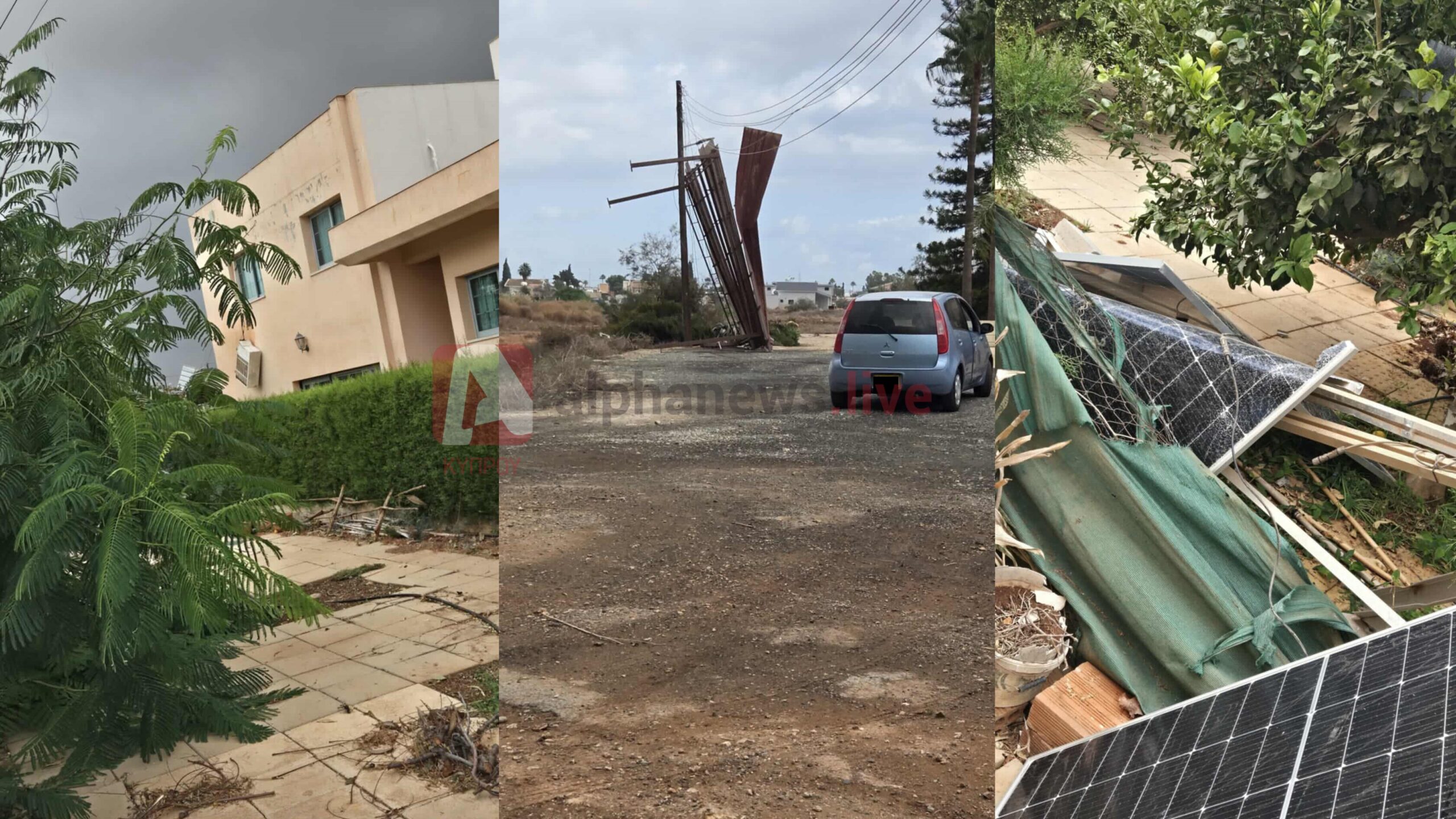 Στιγμές τρόμου στο Αυγόρου: Καταστροφικός ανεμοστρόβιλος «χτύπησε» το χωριό, ζημιές σε δεκάδες υποστατικά