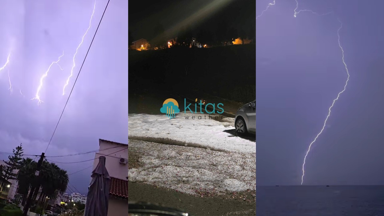 ΒΙΝΤΕΟ: Άσπρισαν οι δρόμοι από το χαλάζι στη Λεμεσό, ισχυρές καταιγίδες στη Λάρνακα