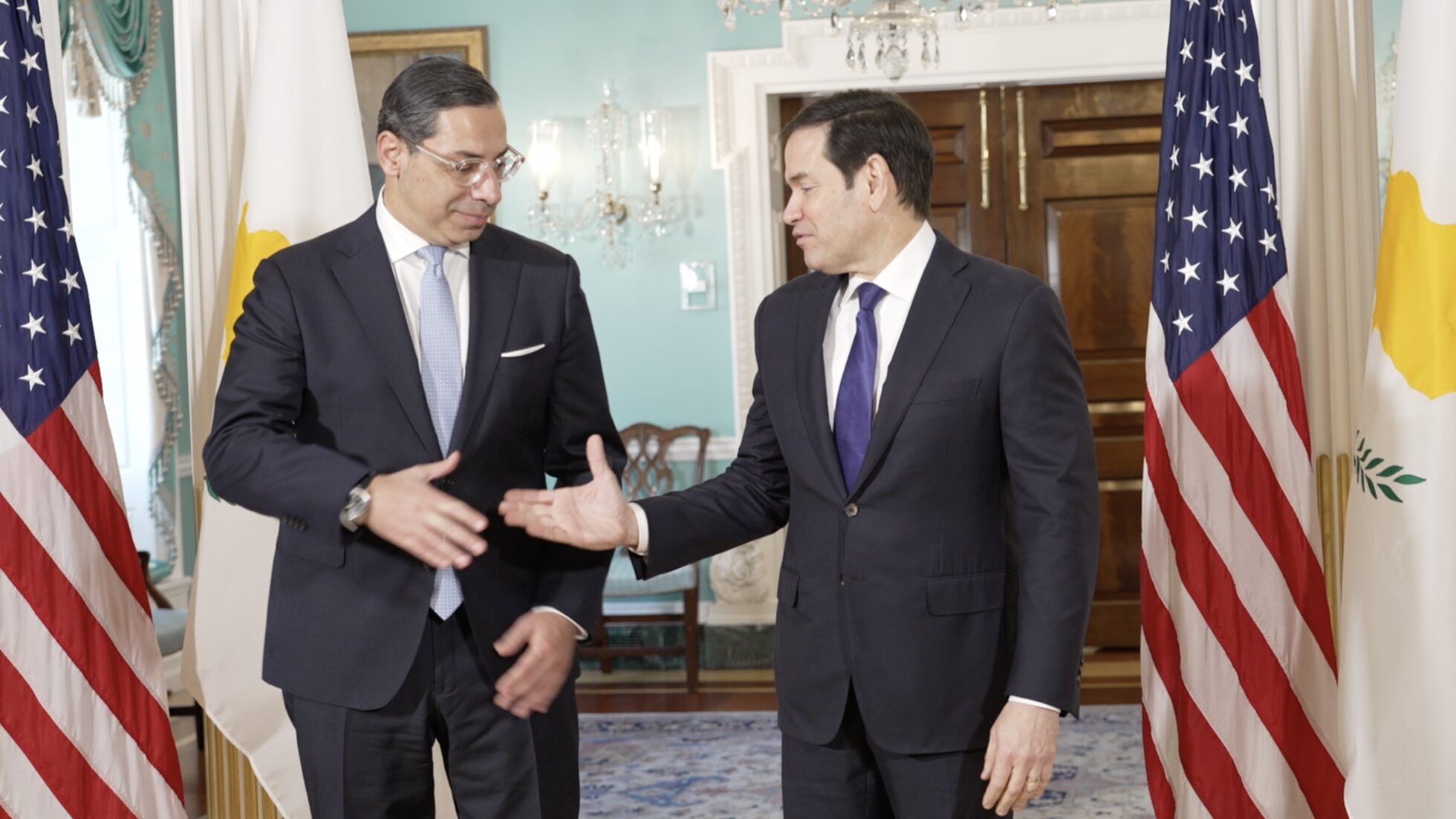 Ο Κόμπος εξασφάλισε από τον Ρούμπιο την «ιδιαίτερα θετική και ενθαρρυντική» στάση των ΗΠΑ στο Κυπριακό