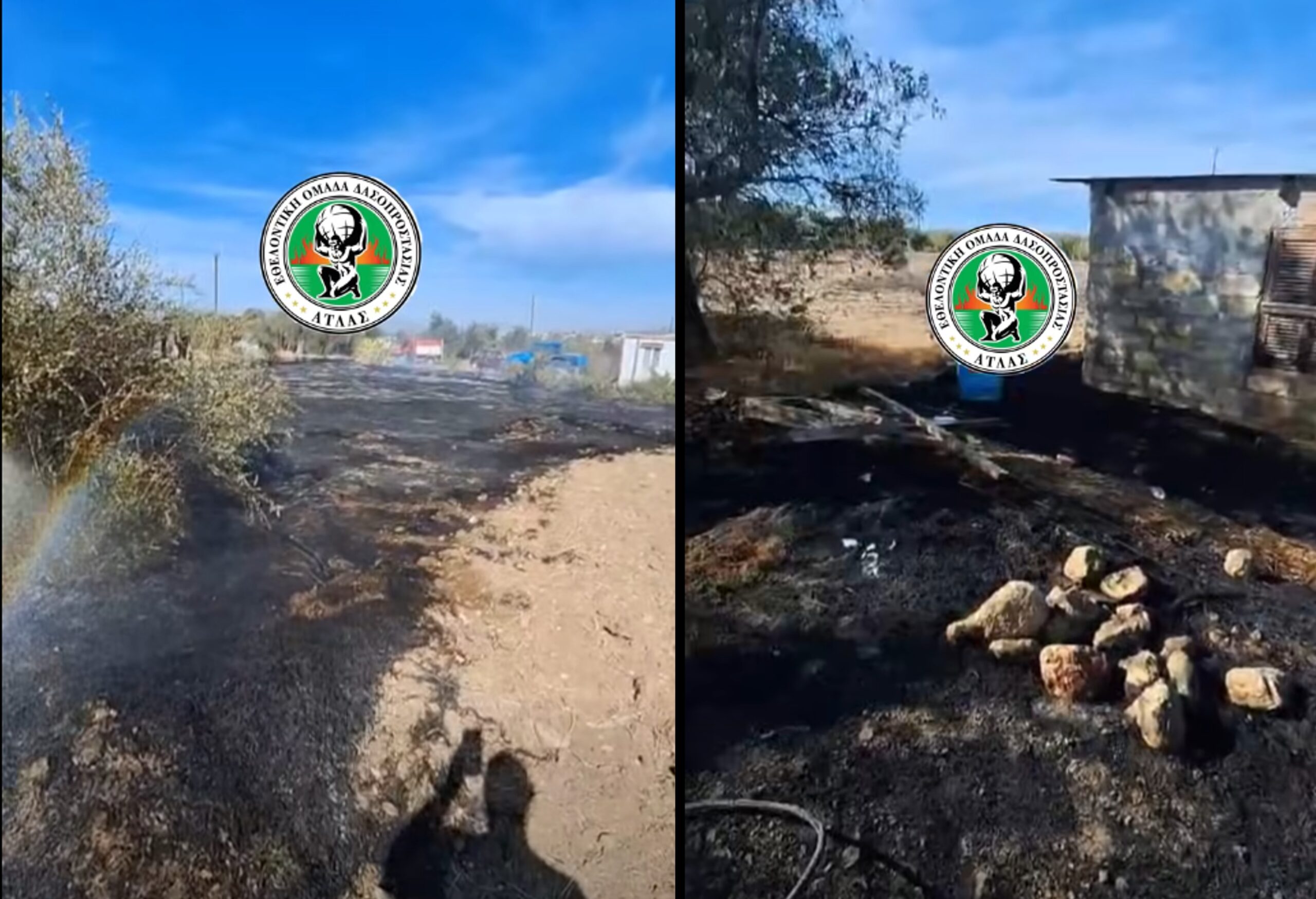 ΒΙΝΤΕΟ: Πρόλαβαν τα χειρότερα στην Κλήρου, πυρκαγιά απείλησε υποστατικό