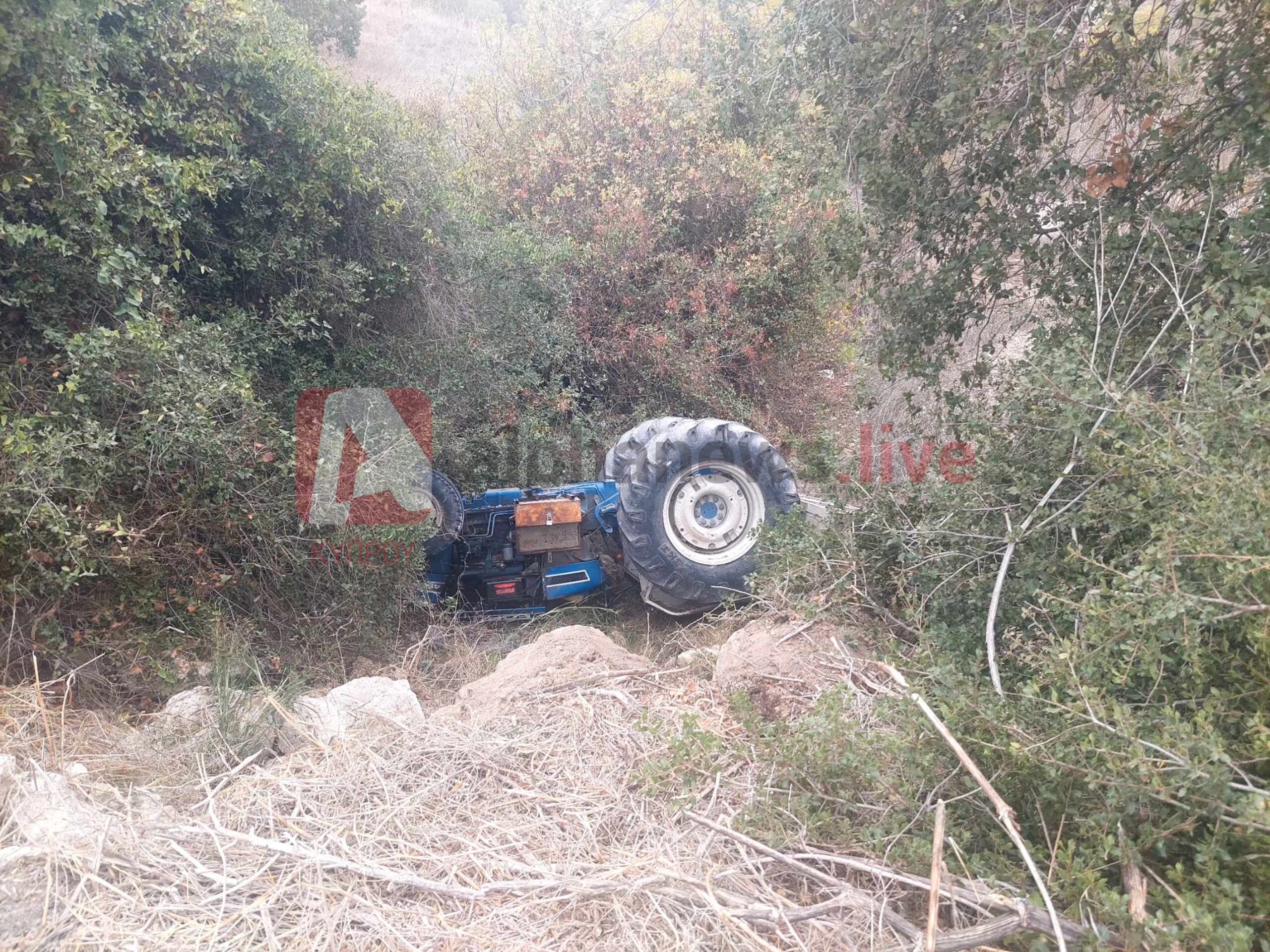 Συγκλονισμός στη Δρύμου: Γεωργός «έσβησε» σε χαράδρα κάτω από το τρακτέρ του, τον έψαχναν για ώρες