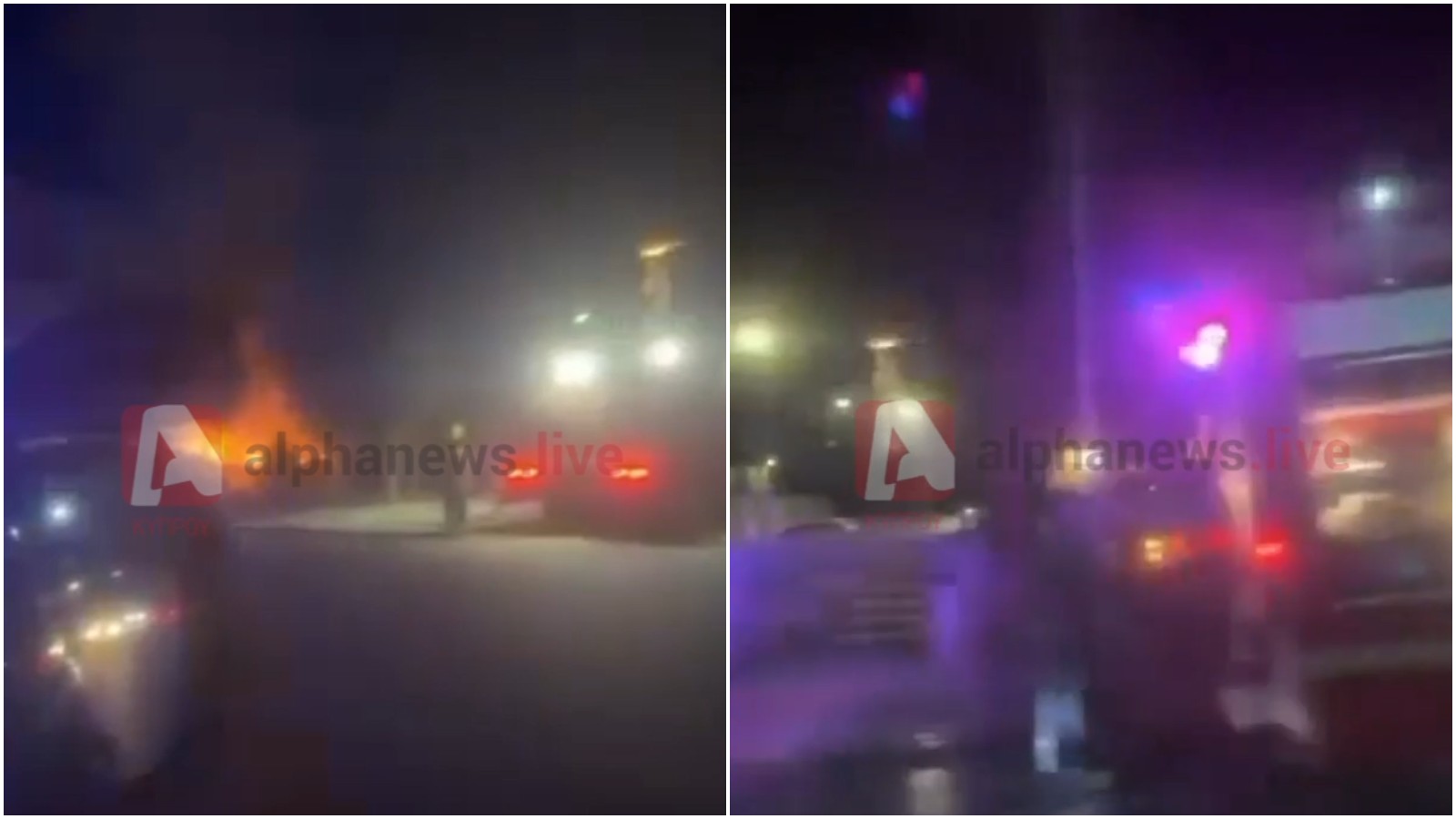 BINTEO: Η στιγμή που τα τέσσερα πολυτελή οχήματα τυλίγονται στις φλόγες, είχε καταθέσει για τον φόνο Δημοσθένους ο ιδιοκτήτης